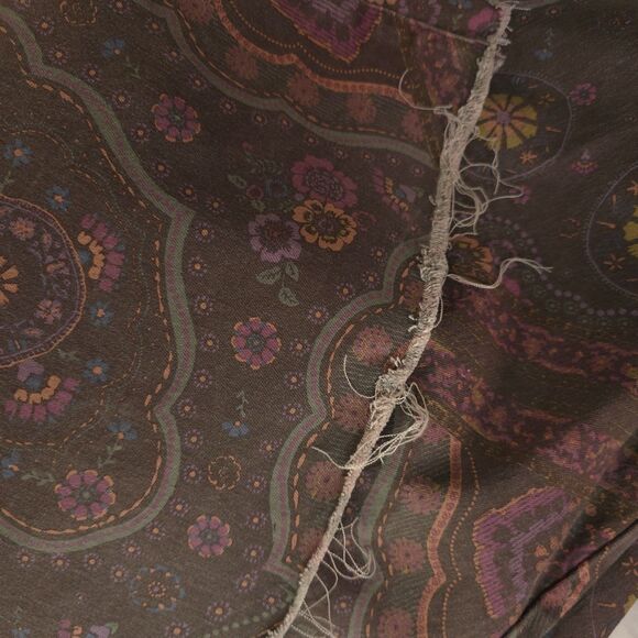 Free People We The Free Just Float On Printed Flare Jeans sz 31 Chocolate Combo - Picture 12 of 15